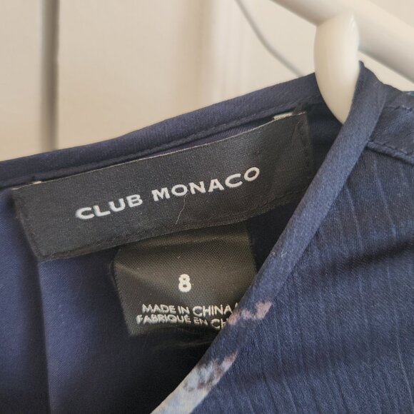 Club Monaco Navy Blue Long Sleeve Dress - Worn Once - Picture 3 of 9